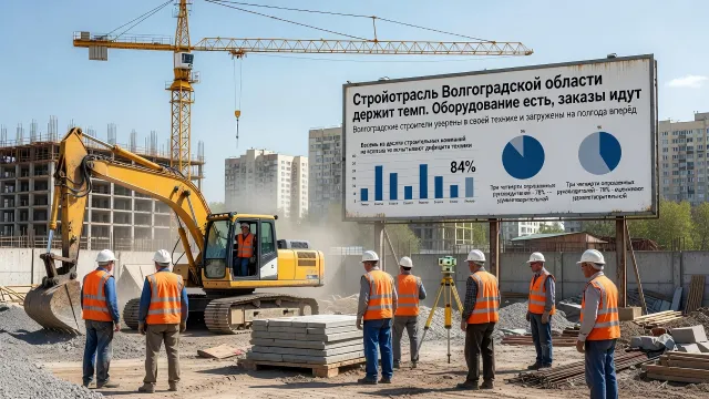Стройотрасль Волгоградской области держит темп. Оборудование есть, заказы идут